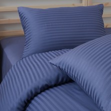 Meyn Collection Saten Çift Kişilik Çizgili Nevresim Takımı