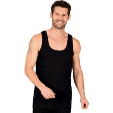 Özkan Underwear Özkan 11406 Erkek Pamuklu Kalın Askılı Örme Ribana Atlet