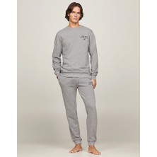 Tommy Hilfiger Erkek Paçası Ve Beli Lastikli Logolu Gri Eşofman Altı Um0Um02880-P4A