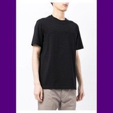 Emporio Armani Erkek Pamuklu Marka Logolu Yuvarlak Yaka Mavi T-Shirt 8N1TD2 1JGYZ-0974