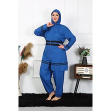 Akbeniz Büyük Beden Tesettür Mayo 7XL-8XL-9XL-10XL Indigo 55010