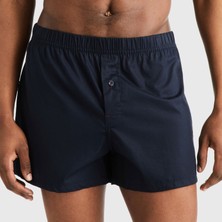 Tommy Hilfiger Erkek Dokuma Kumaş  Normal Bel  Düz Model Lacivert Boxer UM0UM02848-0XU