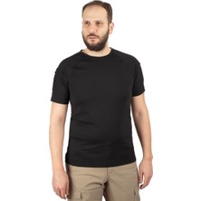 Polis Sepeti Combat Tactical Bisiklet Yaka Kısa Kollu Taktik Tişört Siyah 801 Pike