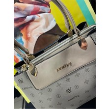 Armine 206 Bayan Çanta Vizon Baskılı