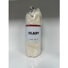 Clasy Ranforce Lastikli Çarşaf Seti Tek Kişilik Krem
