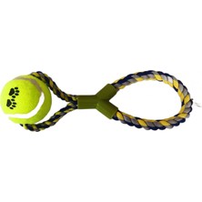 Markapet Tenis Toplu Y Şekilli Köpek Oyuncağı 7-27 cm Mavi