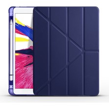 Five-E Apple iPad 7.nesil 10.2 (2019) 4 Farklı Standlı Kalemlikli Darbeye Dayanıklı Kılıf A2197 A2200 A2198