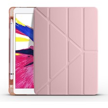 Five-E Apple iPad 7.nesil 10.2 (2019) 4 Farklı Standlı Kalemlikli Darbeye Dayanıklı Kılıf A2197 A2200 A2198