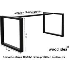 Wood İdea Premium Metal Salon Yemek Masa Ayağı