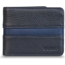 Guard Lacivert Spor Şeritli Deri Erkek Cüzdanı - GRD2403XW22528
