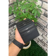 Guard Siyah / Kırmızı Patlı Tasarım Deri Kartlık - GRD2403XW22175