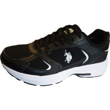 Jump U.s Polo Assn. Felix  Siyah Beyaz Yürüyüş Koşu Fitnes Günlük Spor Ayakkabı