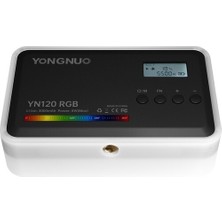 Yongnuo YN120 Rgb 2500-9900K Dahili Bataryalı Mobil Vlog LED Işık