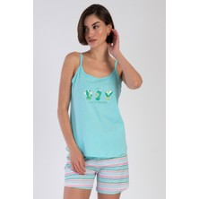 Vienetta Pamuklu Kadın Ip Askılı Şortlu Pijama Takım
, 312049
