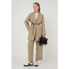 HE-QA Modal Blazer Ceket Vizon