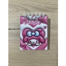 Cuppy Box Sanrio My Melody Mini 3D Baskı Kapak Not Defteri 50 Sayfa