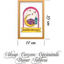 Saltan Art Hoşgeldin Ramazan 3'lü Tablo Set Dini Duvar Tablosu