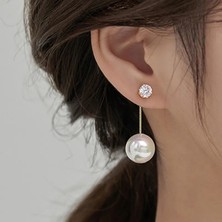 Aslı Pearl Jewelry Fashion Inci Taşli Küpe