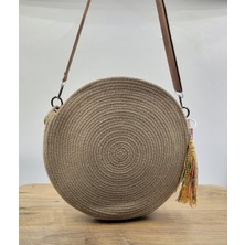 SÜSSLÜDÜŞLER Vizon El Yapımı Omuz Çantası ,çapraz Çanta, Handmade, Bohem ,etnik Çanta 33 cm