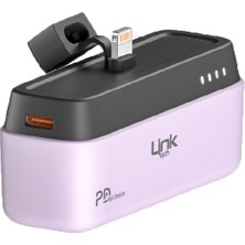 Linktech ML05 5000 Mah Lightning Dock Stant Hızlı Mini Powerbank