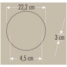 Cata 40 W Sıva Üstü x Plus LED Panel Günışığı (Sarı Işık) (CT-5664)