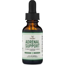 Double Wood Adrenal Support Supplements (Liquid Drops) – 10 Organic Adaptogens For Adrenal Fatigue (One Month Supply) Cortisol Manager For Stress Relief (Adrenal Health)30 ml 30 Servis