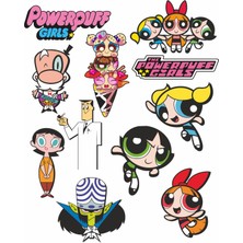 Hediyene Bak Powerpuff Girls Defter Suluk Laptop Notebook Tablet Sticker Seti