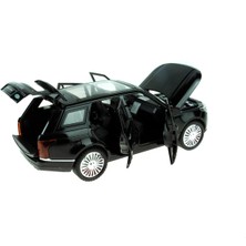 Erzi 1:24 Ölçek Metal Model Super Suv Çek Bırak Işıklı Sesli Siyah