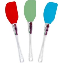 Hane216 Lüx Akrilik Saplı Silikon Spatula 25 cm Yanmaz Yapışmaz