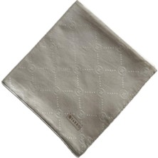 Vakko Pamuk Ipek Monogram Eşarp 3001126-KUM