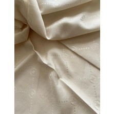 Vakko Pamuk Ipek Monogram Eşarp 3001126-KUM