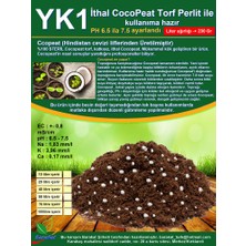 eBarakat 50 Lt- Yk1 Cocopeat Torf Perlit ile Bitki, Çiçek ve Sebze Için Toprak