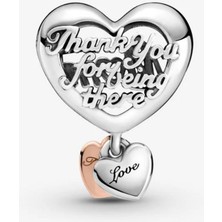 Poseidons Jewellery "teşekkürler Anne" Kalp Charm