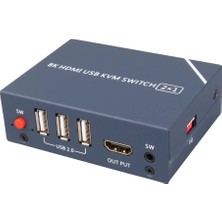 Epilons PM-11777 8k Hdmı USB Kvm Swıtch 2x1