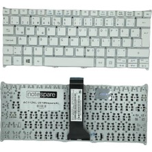 Notespare Acer ile Uyumlu Aspire V5-122P-42154G50NBB, V5-122P-42154G50NSS Notebook Klavye Beyaz Tr