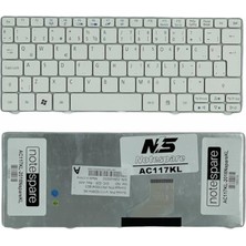 Notespare Acer ile Uyumlu Aspire One D255E-13877, D255E-1802, D255E-2659 Notebook Klavye Beyaz Tr