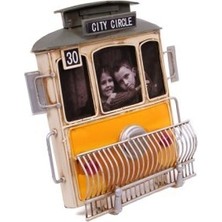 Tas El Yapımı Tramvay Fotoğraf Çerçevesi