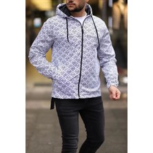 Axxan Unisex Kapüşonlu Içi Astarlı Yağmurluk - Beyaz