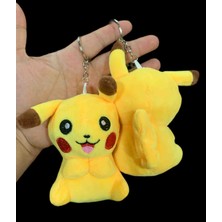 Meyra Accessories Yeni 1 Adet Pikachu Peluş Anahtarlık Pikaçu Çanta Aksesuari Oyuncak Hediyelik Peluş Çanta Süsü