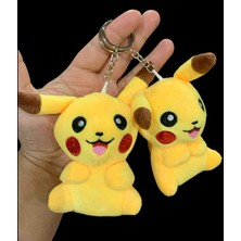 Meyra Accessories Yeni 1 Adet Pikachu Peluş Anahtarlık Pikaçu Çanta Aksesuari Oyuncak Hediyelik Peluş Çanta Süsü