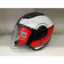 LS2 Kask Ls2 Aırflow 2 Cover Mat Siyah-Kırmızı-Beyaz