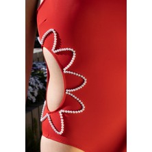 Alsu Beach Wear Marı Incili Mayo