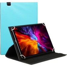 Mobilite Tcl Tab 10 Tablet 10.1" Uyumlu 360°DÖNEBILEN Kapaklı Standlı Universal Tablet Kılıfı