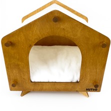 Vutvo Ahşap Kedi Evi