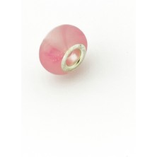 Limezon Pembe Murano Çelik Charm