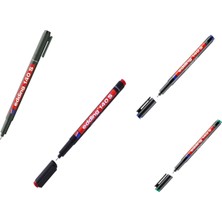 Edding Asetat Kalemi  Kırmızı-Mavi-Siyah-Yeşil Set  (E-140S)