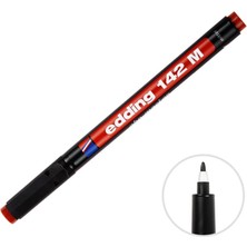 Eddıng Asetat Kalemi (M) Kırmızı (E-142M) ( 2 Adet )