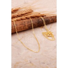 Sümer Telkari Ezme Forse 70 cm Altın Kaplama Gümüş Zincir Kolye 70