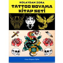 Kolaydan Zora Tattoo Boyama Kitapları 3'lü Set