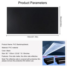 Tianya Çift Taraflı 60X130CM Mat ve Parlak Siyah Pvc Zemin ve Fotograf Çekim Fonu Ürün Yemek Stüdyo Vb.